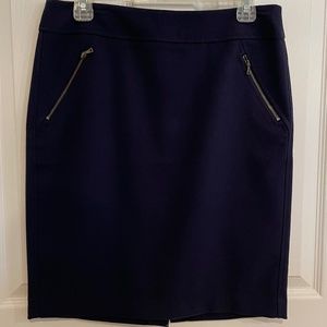 Loft Navy pencil skirt size 8